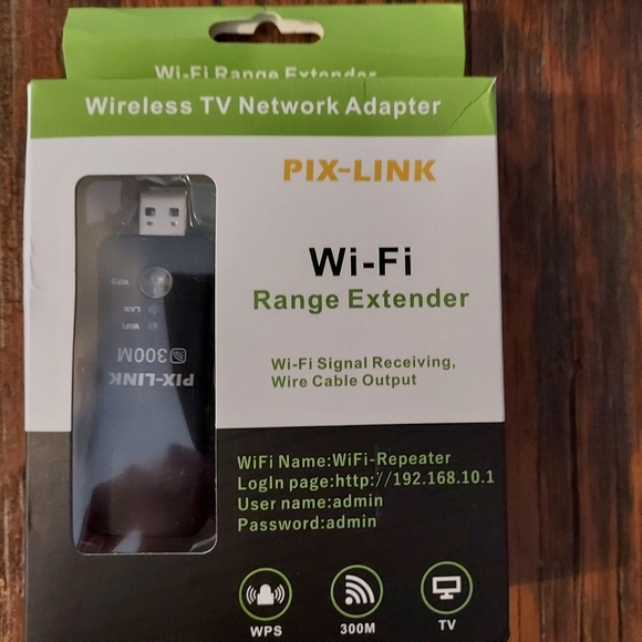 Wireless TV Network Adapter.  Wi-Fi Range Extender - Picture 1 of 5